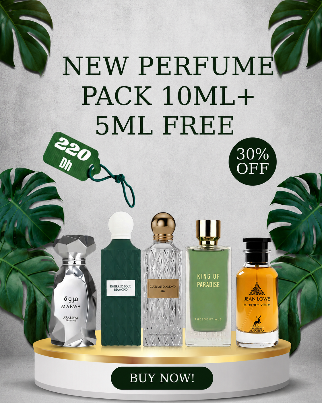Pack decante 10ml + 5ml free